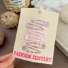 Estilo Nuevo de Primavera Cuadros Frescos Gota de Agua Pinza BB Clips Ins Versátil para Flequillo Lateral de Niña Set de Pinzas para el Cabello Pinzas Laterales