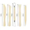 Cuchillo para Esculpir Arcilla Niños Bricolaje Arcilla Suave Modelado Arcilla de Alfarería Escultura Cinco Piezas Juego de Herramientas para Arcilla Suave