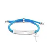 Pulsera de Acero Inoxidable Accesorios de Cruz Listos para Usar Grabado Transfronterizo Europeo y Americano Regalos Pulsera Multicolor Material en Blanco para Pulsera