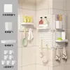 Escritorio con Panel Perforado, Escritorio Perforado sin Taladro, Estante Multifuncional para Especias, Gancho para Baño, Estante de Almacenamiento, Soporte para Cuchillos, Estante Colgante Superior