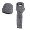 Conjunto de Tres Piezas de Invierno para Exteriores: Gorro de Lana Tejido Cálido, Gorro de Punto con Forro de Forro Polar Europeo y Americano, Protección contra el Frío para las Orejas, Guantes, Bufanda
