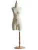 Maniquí Miniatura para Enseñanza y Corte 3D, Modelo de Soporte para Diseño de Ropa de Muñeca Femenina Escala 1/2 y 1/4 Mini B