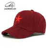 Gorra de Pana para Primavera y Otoño Gorra de Béisbol de Copa Dura para Hombre Gorra con Visera Bordada de Estrella de Cinco Puntas para Protección Solar al Aire Libre para Mujer