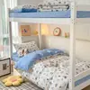 2026 Nuevo Modelo Cama de Estudiante Algodón Puro Estampada Litera para Dormitorio de Estudiantes Juego de Tres o Cuatro Piezas