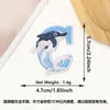 Patche Bordado Letra 26 Baleia Novo Desenho Animado Transfronteiriço Onda Azul e Branca Adesivo Termocolante Patche Decorativo Patche para Roupa