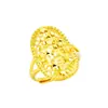 Anel feminino ajustável de flor borboleta ouro areia do Vietnã por atacado para meninas anel aberto de ouro de imitação coreano para mulheres