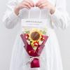 Presente de Dia dos Professores para Professores: Buquê de Lã Tricotado à Mão, Flores Artificiais, Flores Eternas, Rosas, Girassóis, Presente de Aniversário