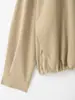 ZA comercio exterior transfronterizo artículo popular de ropa para mujer 2026 otoño nuevo moda europea y americana color liso chaqueta cárdigan con capucha desmontable