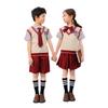Lanyang Beibei Roupa Roupa da Turma do Jardim de Infância Roupa para Jogos de Verão Camisa Polo Quadrada Moda Britânica A10D66