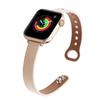 Transfronterizo Nuevo Aplicable Apple Apple watch8 7SE Correa Color Sólido Hebilla de Uña Cuero Moda Correa Apple