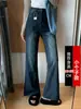 Jeans Acampanados Sueltos Vintage para Mujer, Talla Petite 150, Forma de Pera, Cubre Caderas, Alarga la Figura, Adelgazantes, Pantalones de Pierna Ancha Sueltos