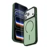 Funda Magnética para Teléfono Apple 17Promax Compatible con Amazon Iphone16 Bloqueo de Color Piel Sintética Cubierta Protectora Clásica
