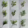 Folhas Verdes de Planta Estilo Floresta Artificial, Cenário de Casamento, Adereços de Casamento, Arranjos Florais, Fabricantes de Samambaia, Decoração Atacado