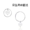 Collar de plata esterlina 925 con cristal de fresa, collar de piedra lunar de cristal natural, colgante pequeño y fresco, cadena para clavícula, joyería de comercio exterior