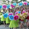 Flor de Mano de Peonía Artificial Accesorios para Actuación Nocturna Ceremonia de Apertura Baile Cuadrado Juegos Estudiantiles