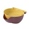 Prato de Frutas Preguiçoso Moderno Simples Doméstico Lanche Prato de Frutas de Plástico Cozinha Camada Dupla Cesta de Lavagem Oca Bandeja Prato de Lanche