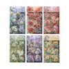 Pegatinas Impermeables para Agenda Flor de Rosa Película de Estampado en Caliente para Agenda Pegatinas para Niños Pegatinas de Material para Agenda