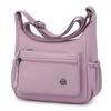 Bolsa de ombro transversal feminina de nylon para viagem, primavera e verão, leve, à prova d'água, com vários compartimentos, para comércio exterior