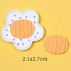 Nueva simulación de galletas, cara sonriente, pastel de patata, resina, comida, juego DIY, horquilla, accesorios para fundas de teléfono móvil