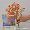Simulação de gypsophila 3 garfo sentir cola macia gypsophila decoração de casamento segurando flor de plástico buquê de simulação de flores falsas