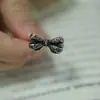Anillo Vintage de Plata Tailandesa con Lazo Tridimensional para Mujer, Nudo de Cinta, Anillo Dulce y Elegante Estilo Dama Rica para Mujer