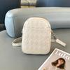 Bolsa Feminina 2024 Nova Bolsa Transversal Bolsa Feminina Verão Couro Genuíno Pequena Bolsa de Celular de Alto Padrão Bolsa de Ombro Bolsas