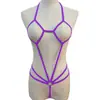 Lencería Sexy Mini Traje de Baño Traje de Baño de una Pieza Traje de Baño Sexy Transparente de una Pieza Bikini de Tres Puntos Traje Europeo y Americano