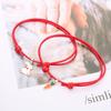 Pulseira Casual e Fofa para Casal de Estudantes Fio de Cera Tecida à Mão Melhor Amiga Coelho Rabanete Pulseira Fornecimento Aliexpress