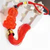 Pingente de carro conta da sorte cristal vermelho imitação Guanyin pingente de carro novo lançamento Guanyin do Mar do Sul pendente de carro