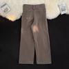 Pantalones Cargo para Hombre Primavera/Verano Nuevo Estilo Americano Moderno Pierna Recta Casual Deportivo Holgado Pantalones Pesados High Street Versátiles Pantalones Largos