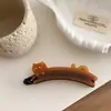 Presilha Vertical para Rabo de Cavalo Alto Estilo Francês, Presilha Banana Gatinho Fofo, Presilha de Cabelo Torcida, Acessório de Cabelo, Presilha de Cabelo Simples na Parte de Trás da Cabeça