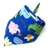 Bandana de Algodón Sarga para Perro Mascota Estilo de Atar Babero Infantil Bufanda para Cabeza de Bebé Empaquetado Individualmente
