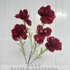 Casamento Vermelho Flor de Simulação Banquete de Bebê Chinês Banquete de Casamento Layout do Quarto de Casamento Flor Artificial Cor de Outono Série Caramelo Liderança de Estrada