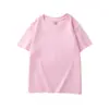 Camiseta Infantil de Algodón Puro 180g Cuello Redondo Color Sólido Manga Corta Ropa Infantil para Jardín de Infancia Uniforme de Clase Camiseta Publicitaria para Actividades para Niños Pequeños