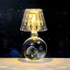 Bola de Cristal Tallada en 3D Transfronteriza Luz Nocturna Luminosa Lámpara de Mesa de Escritorio para Dormitorio Adornos Decorativos de Ambiente Regalo de Cumpleaños