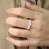 Anel Fino de Diamante para Mulheres, Estilo Japonês e K, Círculo Fino de Nicho, Pequeno Anel de Diamante, Abertura Exquisita, Anel Aberto de Ouro Empilhável