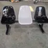 Sillas de Plástico con Respaldo para Cancha de Baloncesto, Sillas de Espera para Infusión Hospitalaria, Taburetes para Áreas Públicas de Parques, Asientos de Descanso para Exteriores