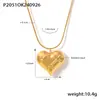 Corrente de Contas com Clipe Cruzado Simples Europeu e Americano Pingente de Coração Corrente para Clavícula Feminina Acessível Estilo Luxo Aço Titânio de Alto Padrão Colar Galvanizado