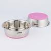 Tazón de Acero Inoxidable para Mascotas, Tazón Grande de Alimentación para Perros, Base de Silicona, Tazón de Alimentación para Gatos y Perros, Vaso Portátil de Agua para Mascotas