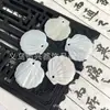 20mm Concha de Molusco de Agua Dulce Abanico de una Cara Tallado Vieira de un Agujero DIY Aretes Pasador Abanico Accesorios de Joyería