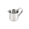Jarra para Espumar Leche de Acero Inoxidable con Forma de Tambor y Boquilla Puntiaguda, Taza Multifunción para Espumar Café, Jarra Especial para Arte Latte