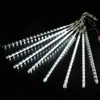 Luz de Chuva de Meteoros LED Exterior À Prova d'Água Iluminação de Estrada Decoração de Ano Novo Luz de Atmosfera Fio de Luz de Chuva de Meteoros Lanterna de Árvore Pendurada
