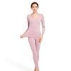 Traje Cálido sin Costuras para Mujer con Forro Polar Grueso Otoño e Invierno Camiseta Interior Juvenil Ropa de Otoño de Lana Pantalones de Otoño para Mujer