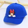 Boné Fofo de Bico de Pato para 1-3 Anos, Chapéu para Cabeça Pequena, Boné de Beisebol Infantil Cartoon Coreano do Mickey Outono e Inverno, Transfronteiriço