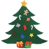 Conjunto de Árvore de Natal de Feltro Árvore de Natal DIY Infantil Brinquedo Árvore de Feltro Educacional Decoração de Role Play Infantil