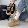 Zapatos de Plataforma Casuales Retro Americanos de Suela Gruesa de Venta Caliente para Mujer Primavera/Otoño 2026 Superficie Mate Suela Suave Zapatos Deportivos Individuales para Mujer