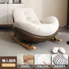 Mecedora de Sofá Perezoso para Dormitorio, Silla de Ocio para Adultos, Sillón de Balcón para una Persona, Mecedora para el Hogar para Dormir y Relajarse