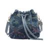 Bolso de Hombro Elegante de Moda con Texto 2025 Nuevo Vaquero Anillado Cuadros Estrella Moderno Vintage Bolso Cruzado