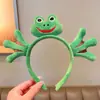 Tiara de urso morango fofa adorno de cabeça feminino outono e inverno pelúcia para lavar o rosto faixa de cabelo antiderrapante faixa de cabelo de pressão para todos os tipos de cabelo coque de cabelo