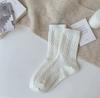 Calcetines Gruesos Cálidos de Cachemira para Mujer Otoño e Invierno Espesados Forrados de Felpa Calcetines de Lana Retorcida Curry Japonés